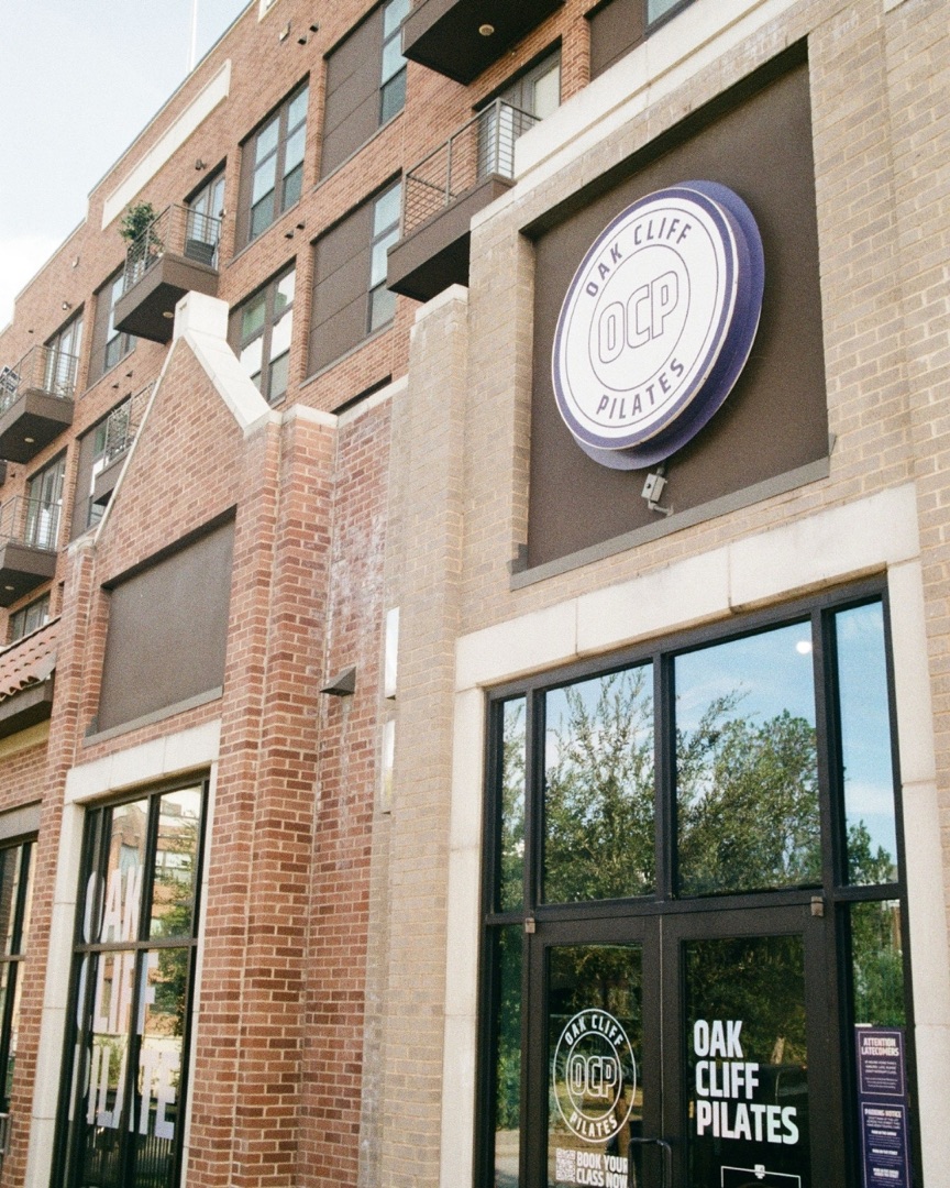 The Oak Cliff Pilates storefront in Bishop Arts